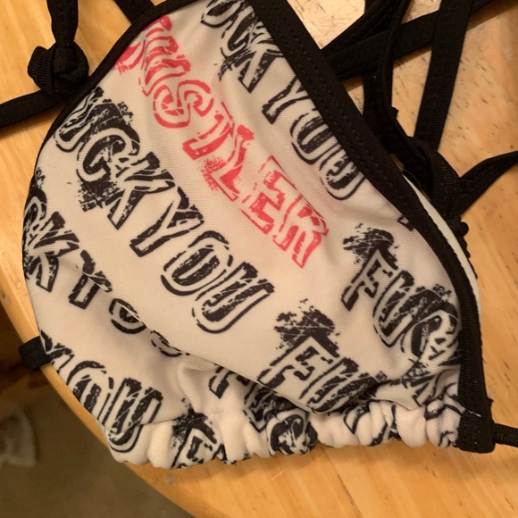 Hustler Hollywood Black and White Bikini - Picture 3 of 6